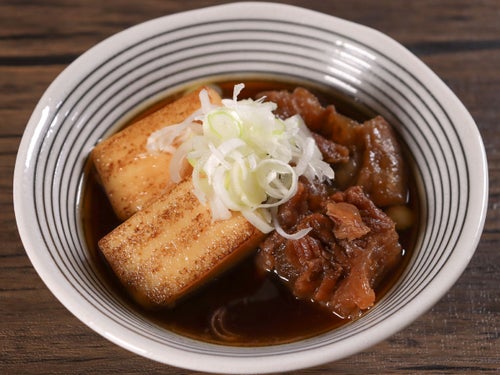 煮込み時間たったの10分!牛すじ豆腐